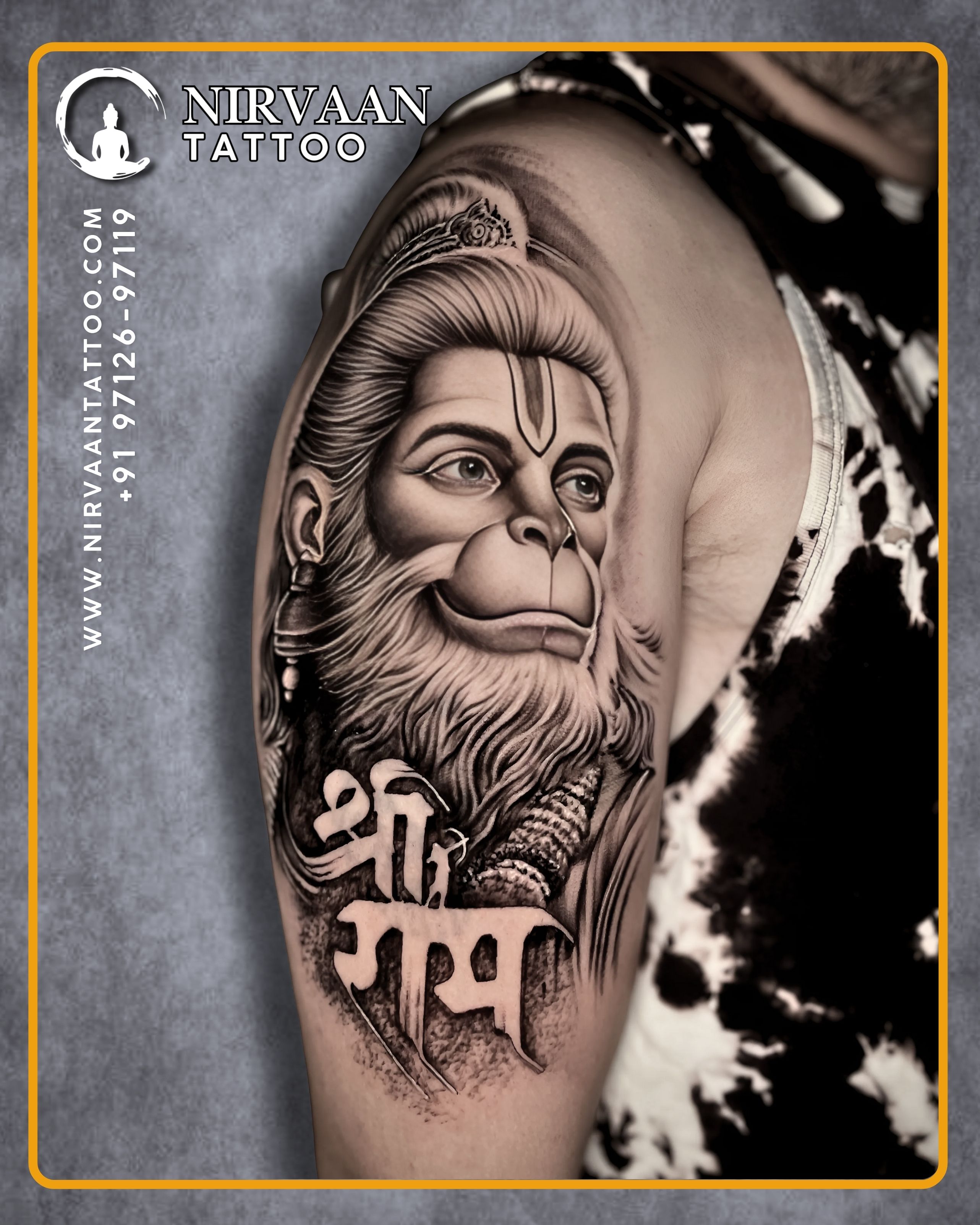 Lord hanumanji tattoo design